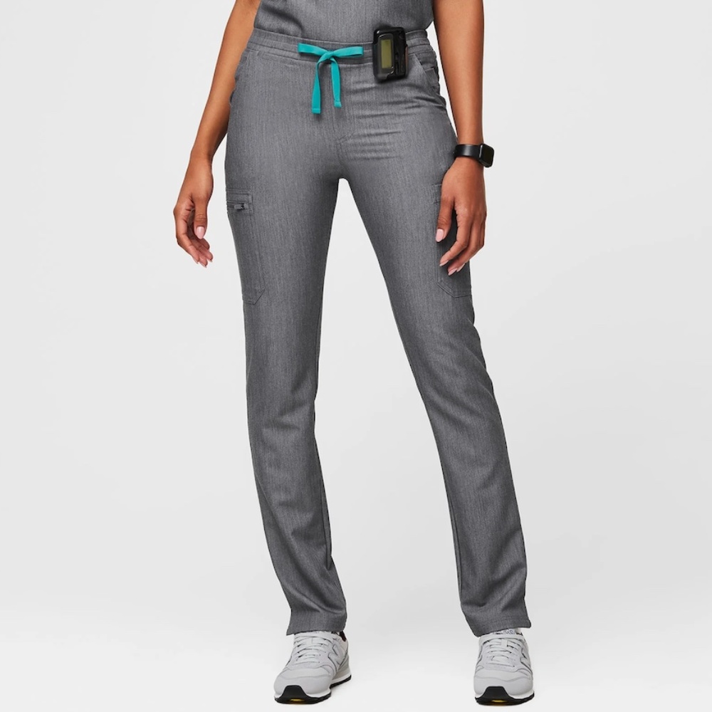 FIGS Yola Elastic Waistband Skinny Scrub Pants SMALL